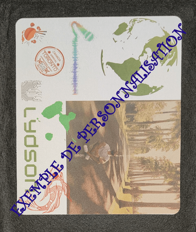 Tapis de souris blanc 20X24 cm
