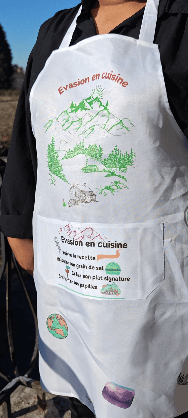 Tablier "évasion en cuisine" - PrintByHenry
