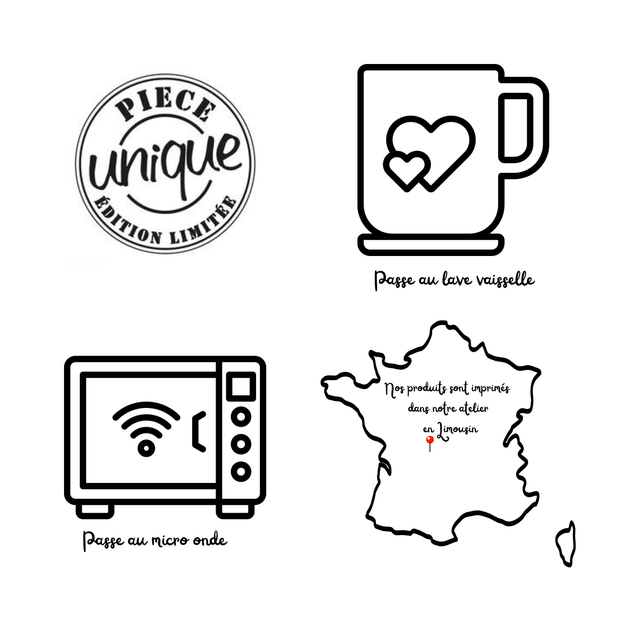 Tasse " Chaque matin dévoile ses promesses" - Print by Henry