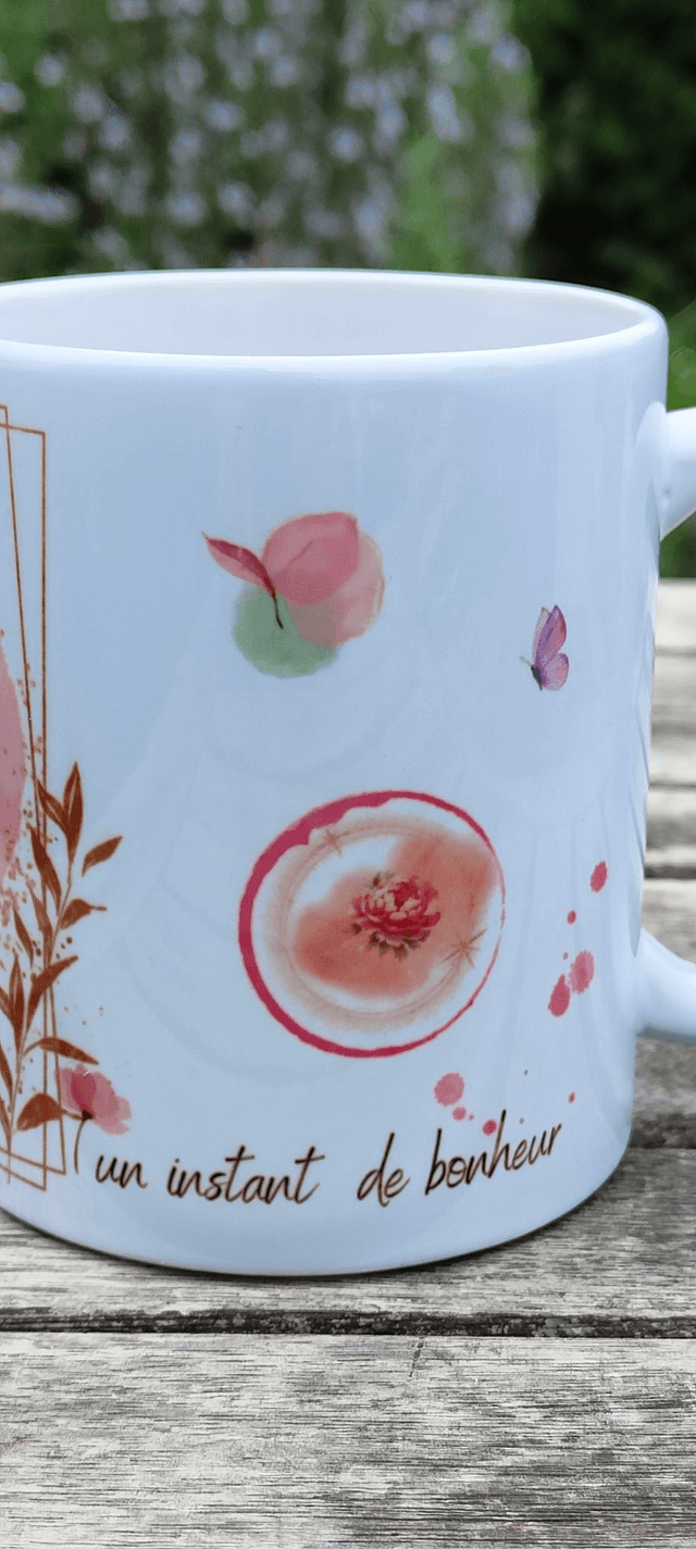 Tasse "Sourire à la vie" - PrintbyHenry