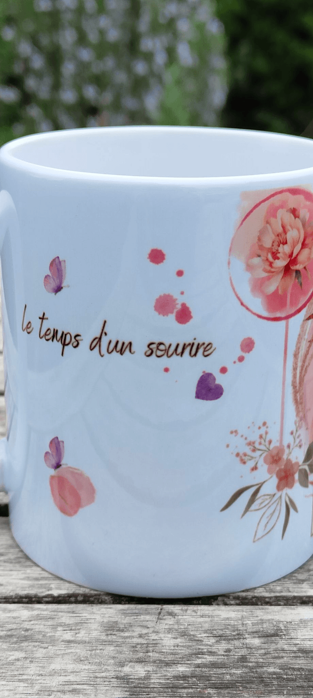 Tasse "Sourire à la vie" - PrintbyHenry