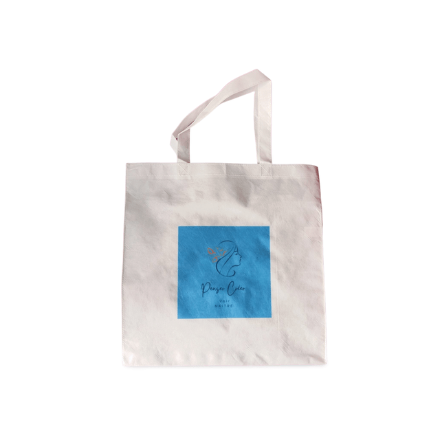 Sac cabat 36X39 cm intissé blanc - Print by Henry