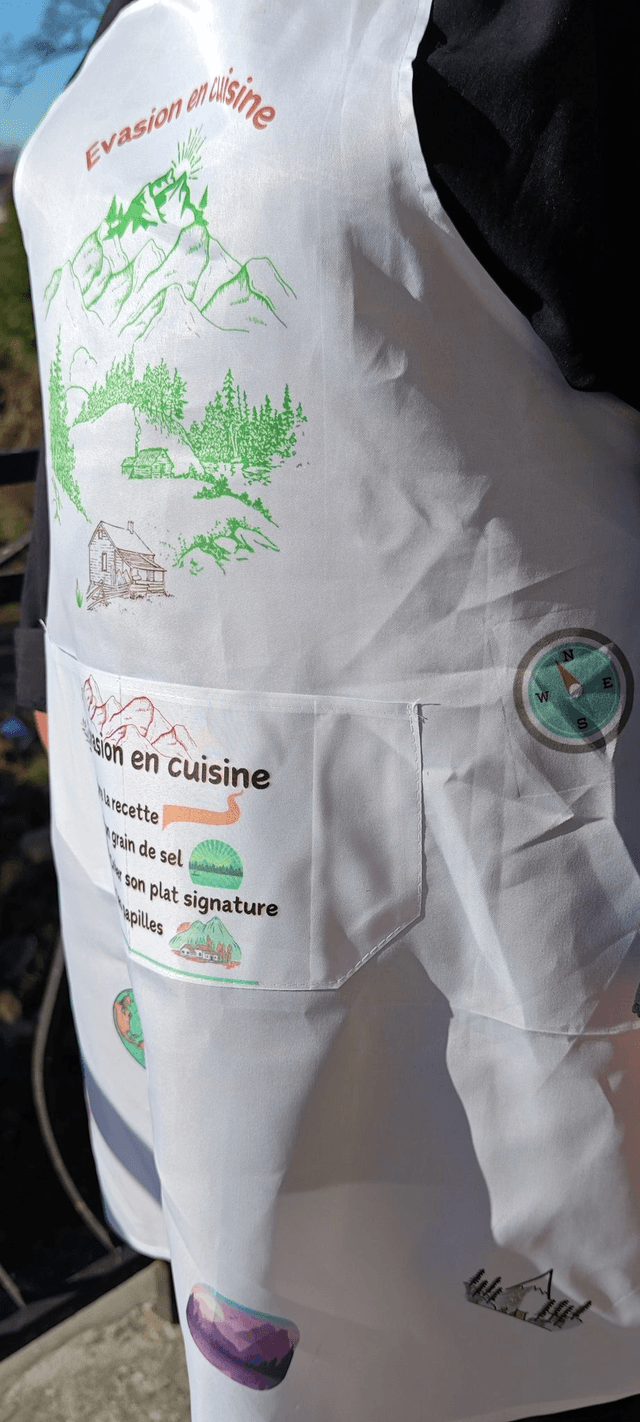 Tablier "évasion en cuisine" - PrintByHenry