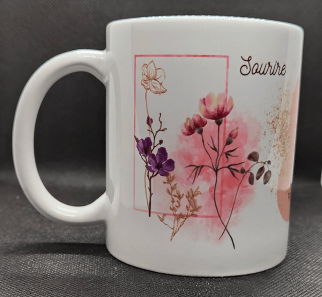 Tasse "Sourire à la vie" - PrintbyHenry