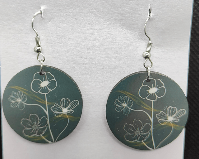  Boucles d'oreilles Fleurs Élégantes - PrintbyHenry