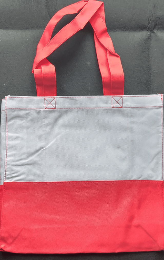 Sacs cabas - Bicolores - Toile Polyester - Format 39 x 35.5 x 13 cm