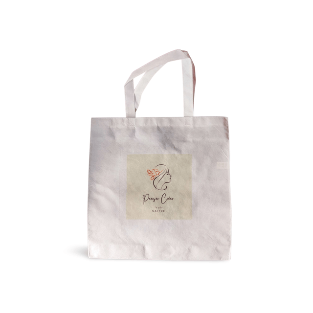 Sac cabat 36X39 cm intissé blanc - Print by Henry