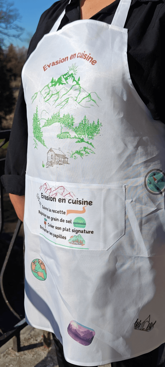 Tablier "évasion en cuisine" - PrintByHenry