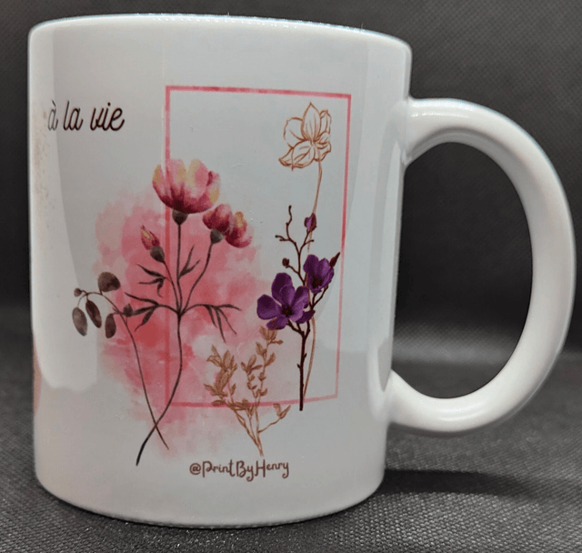 Tasse "Sourire à la vie" - PrintbyHenry