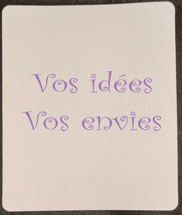 Tapis de souris blanc 20X24 cm