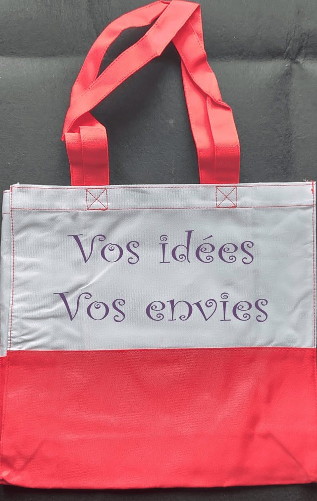 Sacs cabas - Bicolores - Toile Polyester - Format 39 x 35.5 x 13 cm