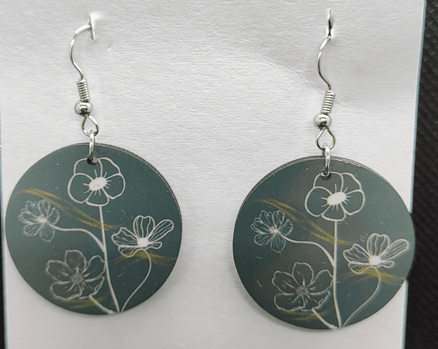  Boucles d&#039;oreilles Fleurs Élégantes - PrintbyHenry
