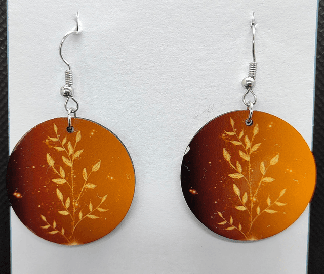 Boucles d&#039;oreilles Feuille d&#039;Or - PrintByHenry