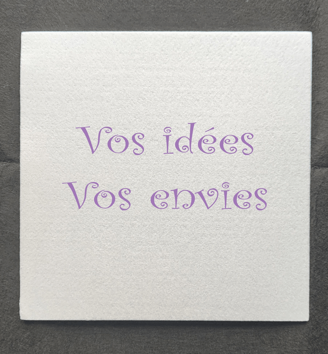Dalles de décoration - Feutre rigide - Ép. 3mm - Format 25 x 25 cm